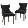 Esszimmerstühle 2 Einheiten aus schwarzem Stoff von vidaXL, Essstühle - Ref: Foro24-287942, Preis: 312,36 €, Rabatt: %