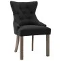 Esszimmerstühle 2 Einheiten aus schwarzem Stoff von vidaXL, Essstühle - Ref: Foro24-287942, Preis: 307,41 €, Rabatt: %