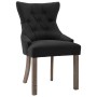 Esszimmerstühle 2 Einheiten aus schwarzem Stoff von vidaXL, Essstühle - Ref: Foro24-287942, Preis: 312,36 €, Rabatt: %