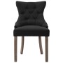 Esszimmerstühle 2 Einheiten aus schwarzem Stoff von vidaXL, Essstühle - Ref: Foro24-287942, Preis: 312,36 €, Rabatt: %