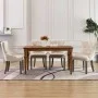 Dining chairs 4 units beige fabric by vidaXL, dining chairs - Ref: Foro24-3058303, Price: 708,09 €, Discount: %