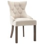 Esszimmerstühle 4 Einheiten beige Stoff von vidaXL, Essstühle - Ref: Foro24-3058303, Preis: 779,53 €, Rabatt: %