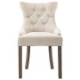 Esszimmerstühle 4 Einheiten beige Stoff von vidaXL, Essstühle - Ref: Foro24-3058303, Preis: 779,53 €, Rabatt: %