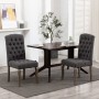 Esszimmerstühle, 2 Einheiten, grauer Stoff in Leinenoptik von vidaXL, Essstühle - Ref: Foro24-287948, Preis: 255,71 €, Rabatt: %