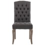 Dining chairs 2 units gray linen look fabric by vidaXL, dining chairs - Ref: Foro24-287948, Price: 255,71 €, Discount: %