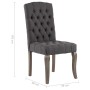 Esszimmerstühle, 2 Einheiten, grauer Stoff in Leinenoptik von vidaXL, Essstühle - Ref: Foro24-287948, Preis: 255,71 €, Rabatt: %