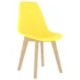 Dining chairs 4 units yellow plastic by vidaXL, dining chairs - Ref: Foro24-289117, Price: 172,49 €, Discount: %
