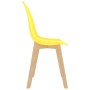Esszimmerstühle 4 Einheiten aus gelbem Kunststoff von vidaXL, Essstühle - Ref: Foro24-289117, Preis: 172,49 €, Rabatt: %