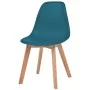 Dining chairs 4 units turquoise plastic by vidaXL, dining chairs - Ref: Foro24-244781, Price: 168,30 €, Discount: %