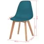 Dining chairs 4 units turquoise plastic by vidaXL, dining chairs - Ref: Foro24-244781, Price: 168,30 €, Discount: %