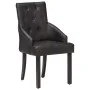 Esszimmerstühle, 2 Einheiten, schwarzes echtes Ziegenleder von vidaXL, Essstühle - Ref: Foro24-288290, Preis: 341,28 €, Rabat...