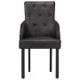Dining chairs 2 units black genuine goat leather by vidaXL, dining chairs - Ref: Foro24-288290, Price: 363,82 €, Discount: %