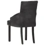 Esszimmerstühle, 2 Einheiten, schwarzes echtes Ziegenleder von vidaXL, Essstühle - Ref: Foro24-288290, Preis: 341,28 €, Rabat...