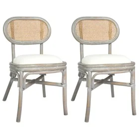 Dining chairs 2 units gray linen by vidaXL, dining chairs - Ref: Foro24-325479, Price: 179,41 €, Discount: %