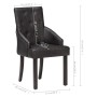 Dining chairs 2 units black genuine goat leather by vidaXL, dining chairs - Ref: Foro24-288290, Price: 363,82 €, Discount: %