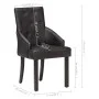 Esszimmerstühle, 2 Einheiten, schwarzes echtes Ziegenleder von vidaXL, Essstühle - Ref: Foro24-288290, Preis: 341,28 €, Rabat...