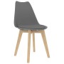 Dining chairs 4 units gray plastic by vidaXL, dining chairs - Ref: Foro24-244786, Price: 214,52 €, Discount: %