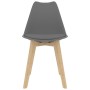 Dining chairs 4 units gray plastic by vidaXL, dining chairs - Ref: Foro24-244786, Price: 214,52 €, Discount: %
