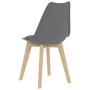 Dining chairs 4 units gray plastic by vidaXL, dining chairs - Ref: Foro24-244786, Price: 214,52 €, Discount: %