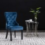 Esszimmerstühle 4 Einheiten aus blauem Samt von vidaXL, Essstühle - Ref: Foro24-3055871, Preis: 619,69 €, Rabatt: %