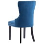 Esszimmerstühle 4 Einheiten aus blauem Samt von vidaXL, Essstühle - Ref: Foro24-3055871, Preis: 619,69 €, Rabatt: %