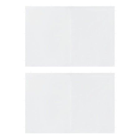 Walls for party tent with zipper 2 pcs PE white by vidaXL, Tents and gazebos - Ref: Foro24-45114, Price: 20,33 €, Discount: %