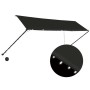 Retractable awning with LED anthracite gray 400x150 cm by vidaXL, Awnings - Ref: Foro24-145920, Price: 74,17 €, Discount: %
