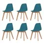 Dining chairs 6 units turquoise plastic by vidaXL, dining chairs - Ref: Foro24-244782, Price: 228,97 €, Discount: %