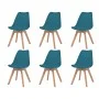 Dining chairs 6 units turquoise plastic by vidaXL, dining chairs - Ref: Foro24-274853, Price: 311,35 €, Discount: %