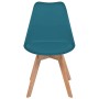 Dining chairs 6 units turquoise plastic by vidaXL, dining chairs - Ref: Foro24-274853, Price: 316,44 €, Discount: %