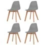 Dining chairs 4 units gray plastic by vidaXL, dining chairs - Ref: Foro24-244775, Price: 194,04 €, Discount: %