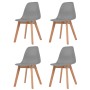 Esszimmerstühle 4 Einheiten aus grauem Kunststoff von vidaXL, Essstühle - Ref: Foro24-244775, Preis: 197,48 €, Rabatt: %