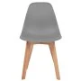 Esszimmerstühle 4 Einheiten aus grauem Kunststoff von vidaXL, Essstühle - Ref: Foro24-244775, Preis: 194,04 €, Rabatt: %