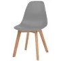 Esszimmerstühle 4 Einheiten aus grauem Kunststoff von vidaXL, Essstühle - Ref: Foro24-244775, Preis: 194,04 €, Rabatt: %