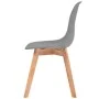 Esszimmerstühle 4 Einheiten aus grauem Kunststoff von vidaXL, Essstühle - Ref: Foro24-244775, Preis: 194,04 €, Rabatt: %