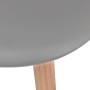 Esszimmerstühle 4 Einheiten aus grauem Kunststoff von vidaXL, Essstühle - Ref: Foro24-244775, Preis: 197,48 €, Rabatt: %