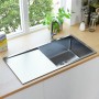 Handgefertigtes Küchenspülbecken aus Edelstahl von vidaXL, Sinkt - Ref: Foro24-145080, Preis: 173,57 €, Rabatt: %