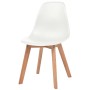 Dining chairs 6 units white plastic by vidaXL, dining chairs - Ref: Foro24-244773, Price: 229,60 €, Discount: %