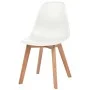 Sillas de comedor 6 unidades plástico blanco de vidaXL, Sillas de comedor - Ref: Foro24-244773, Precio: 238,89 €, Descuento: %