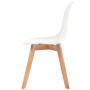 Dining chairs 6 units white plastic by vidaXL, dining chairs - Ref: Foro24-244773, Price: 229,60 €, Discount: %