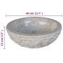 40 cm cream-colored marble sink by vidaXL, Sinks - Ref: Foro24-242673, Price: 138,38 €, Discount: %