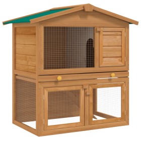 Casa de animales pequeños jaula conejera 3 puertas madera