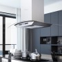 Campana extractora de techo 90 cm pantalla táctil 756 m³/h LED de vidaXL, Extractores - Ref: Foro24-50662, Precio: 275,78 €, ...