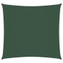 Toldo de vela cuadrado tela Oxford verde oscuro 5x5 m