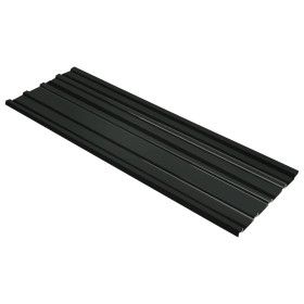 Dachpaneel 12 Einheiten anthrazitgrauer verzinkter Stahl von vidaXL, Decke - Ref: Foro24-145720, Preis: 72,21 €, Rabatt: %