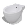 Bidé de pie redondo de cerámica de alta calidad blanco by vidaXL, Bidets - Ref: Foro24-140665, Price: 173,21 €, Discount: %