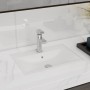 Weißer Wasserhahn/Abfluss, hohles rechteckiges Keramikwaschbecken von vidaXL, Sinkt - Ref: Foro24-141932, Preis: 66,48 €, Rab...