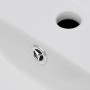 Weißer Wasserhahn/Abfluss, hohles rechteckiges Keramikwaschbecken von vidaXL, Sinkt - Ref: Foro24-141932, Preis: 66,48 €, Rab...