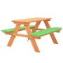 Kinderpicknicktisch mit Tannenholzbänken 89x79x50 cm von vidaXL, Gartensets - Ref: Foro24-91793, Preis: 92,25 €, Rabatt: %
