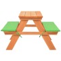 Kinderpicknicktisch mit Tannenholzbänken 89x79x50 cm von vidaXL, Gartensets - Ref: Foro24-91793, Preis: 92,25 €, Rabatt: %